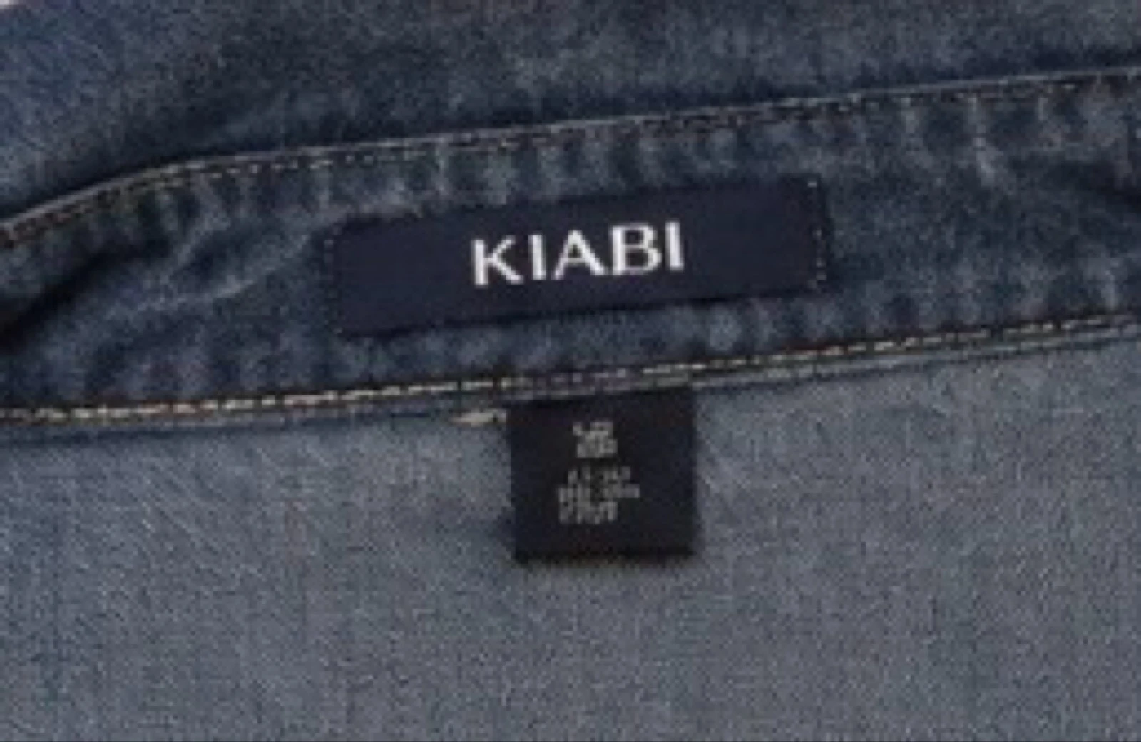 Chaqueta sin mangas larga de mezclilla Kiabi – Talla 38 – Azul denim – photo 4